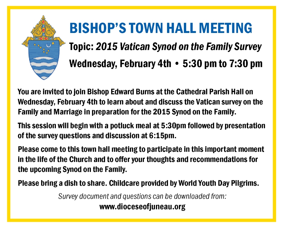 Bishop's town hall meeting