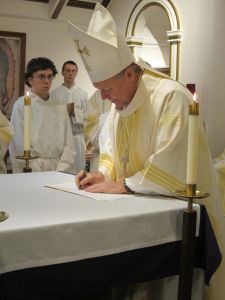 Chrism signing 2